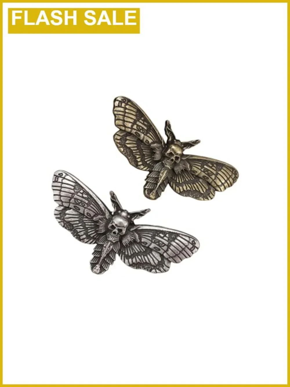 Vintage Moth Butterfly Brooch Gothic Insect Pin Zinc Alloy Jewelry Gift